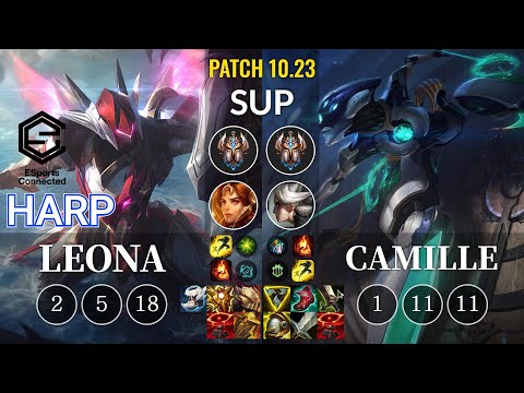 ESC Harp Leona vs Camille Sup - KR Patch 10.23