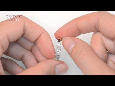 FT29 322JUA - Lucy 18K Gold 5 Stone Princess Diamond Eternity Ring