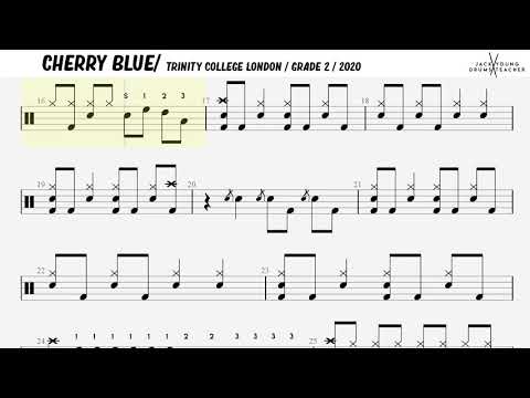 How to play Cherry Blue On Drums 🎵