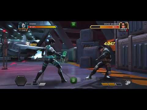 Mcoc Domino 6 Star Rank 4 vs Winter Soldier, super Damage in 80 seconds