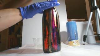 Making Alcohol Ink Bottle Art -#YT100Challenge