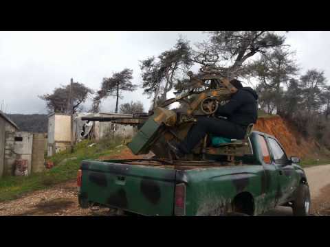 استهداف مقرات النظام في جبل التركمان في ريف اللاذقية بواسطة رشاش 14 من قبل كتيبة أحرار جبلة