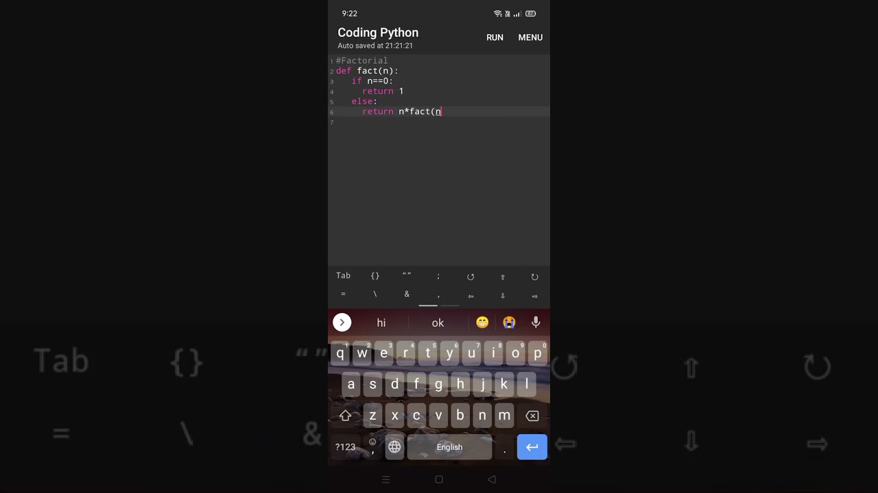 Find the Factorial of a number using Recursion Function in Python