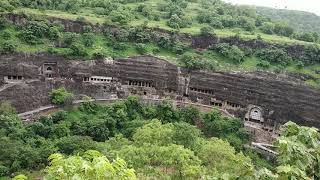 preview picture of video 'Top view of Ajanta caves .1080p full hd.'