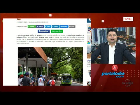 Notícias do Portal O Dia no programa Rota do Dia 01 03 2023
