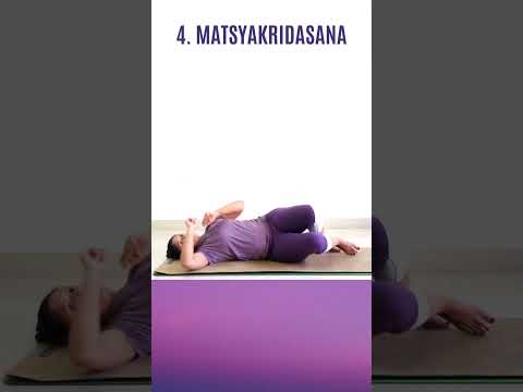 Reduce Back Pain with these 5 Simple Gentle Yoga Asanas | Yoga With Archana Alur | #shorts |