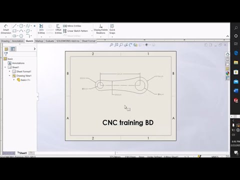 SolidWorks 2022 - Tutorial for Beginners /Training Guide (Exercise 1)