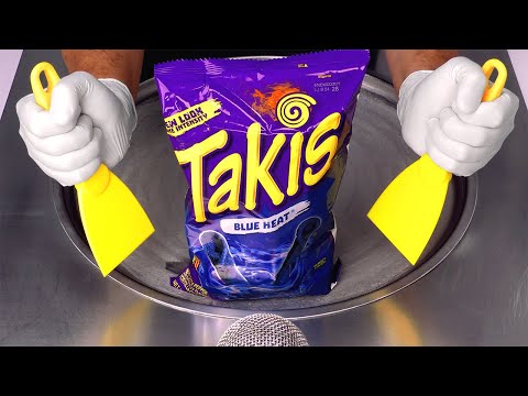 I Turn Takis Blue Heat Into Ice Cream Rolls | ASMR
