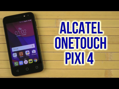 Распаковка Alcatel OneTouch Pixi 4 4034D Dual Sim Volcano Black