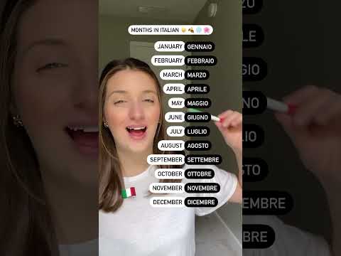 Months in Italian #italianlanguage #italiantutor #languagelearning