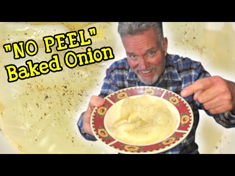 "NO PEEL" Baked Onion!!!💥💯 #onionrecipe #onionrecipes