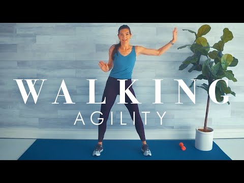20 minute Walking Workout w/ Agility Interval Exercises // Great Cardio! thumbnail