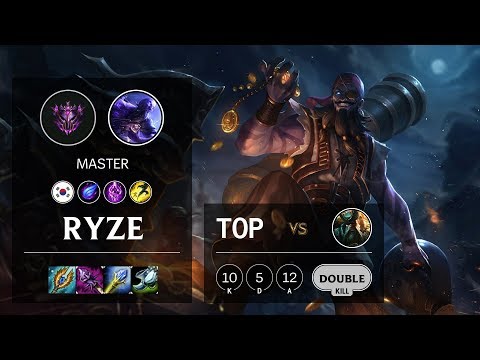 Ryze Top vs Gangplank - KR Master Patch 10.11