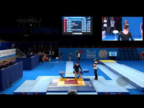 TEEAR Brooke (NZL) W - 2019 Trampoline Worlds, Tokyo (JPN) - Qualification Double Mini R2