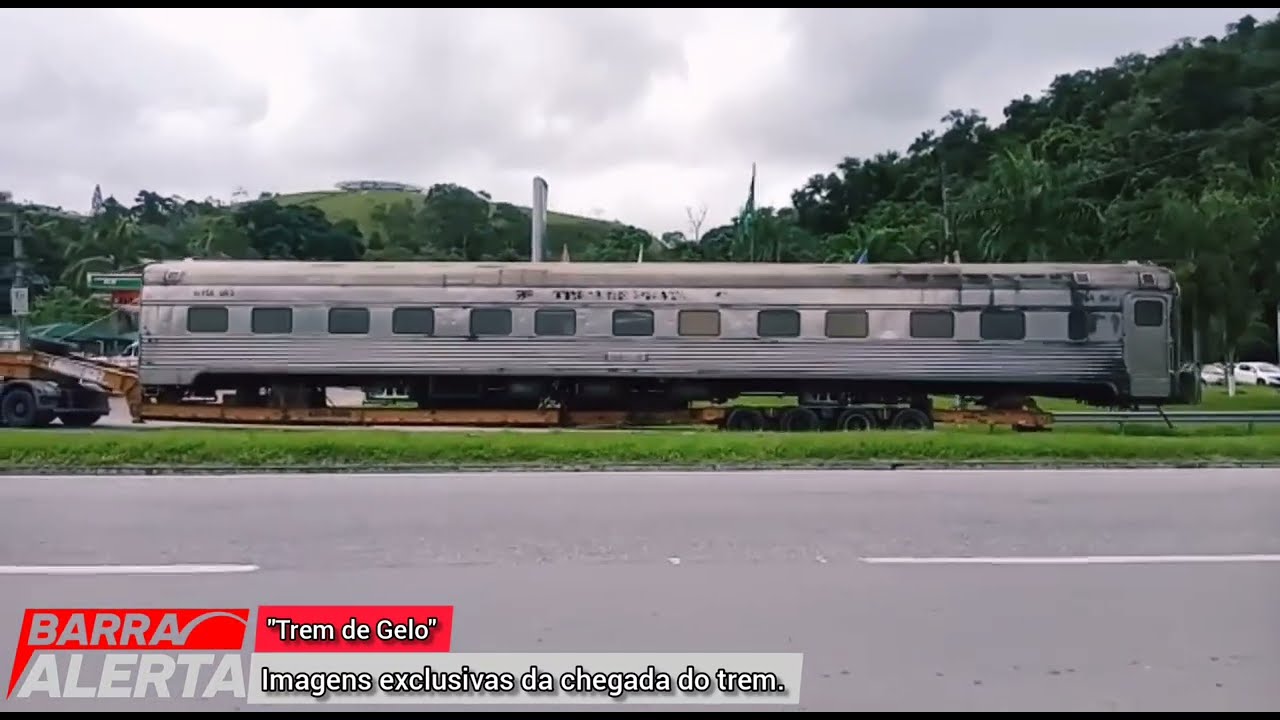 Chegada do Trem de Gelo em Barra do Piraí-RJ.