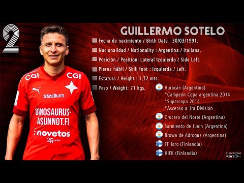 Guillermo Sotelo #2 // Lateral Volante Izq - Side Mid Left // HIFK 2022