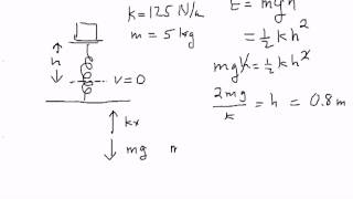 Simple harmonic motion - vertical spring