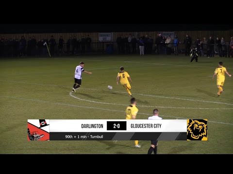 Darlington 2-0 Gloucester City - Vanarama National League North - 2016/17