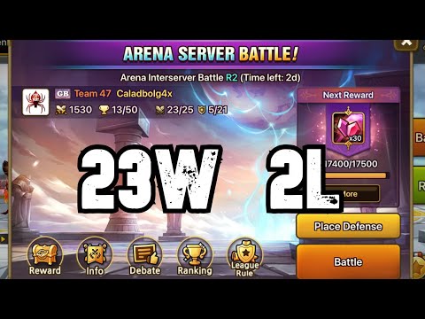 INTERSERVER ARENA - GOT 23 WINS ON ROUND 2!