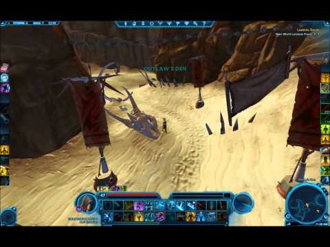 Lawless Sands Tatooine PVP daily quest help - Open World Location Found (Outlaw's Den)