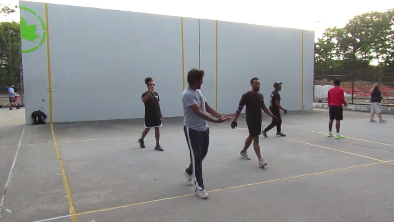 Hoover Park - Bradley & Moose vs Dre & Jeff - Doubles Filmed By Handball Social - 10.1.2024