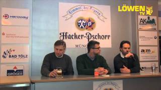 preview picture of video 'Pressekonferenz Tölzer Löwen - SC Deggendorf // 22 02 2015'