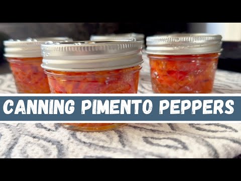 Canning Homegrown Pimento Peppers (so I can make pimento cheese later!)