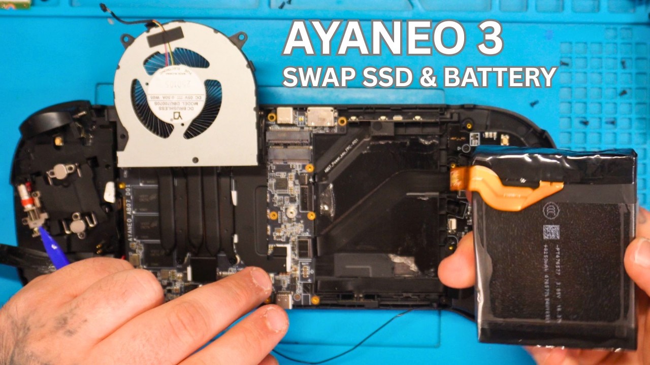 AYANEO 3: How to Upgrade SSD & Replace the Battery! 🔋🚀