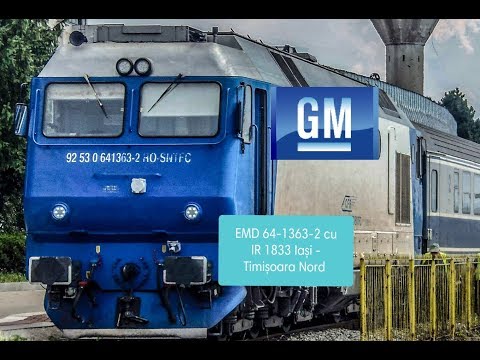 IR 1833 Iași - Timișoara Nord cu/with GM 64-1363-2 (Depoul Arad)