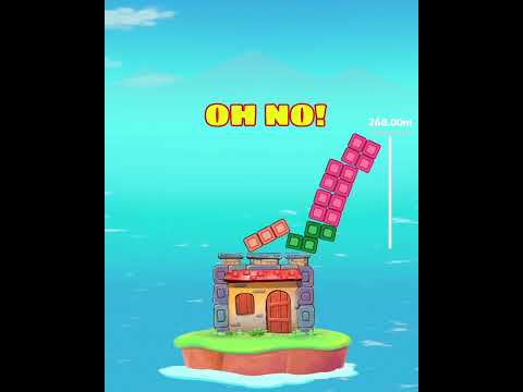 Block Tower Clash: Build, Stack, Battle! 🧱⚔️ #shorts