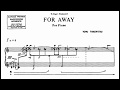 Toru Takemitsu: For Away　武満徹：フォー・アウェイ