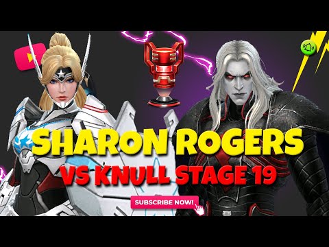 Sharon Rogers Light Sirius solo vs Knull Stage 19 - Marvel Future Fight