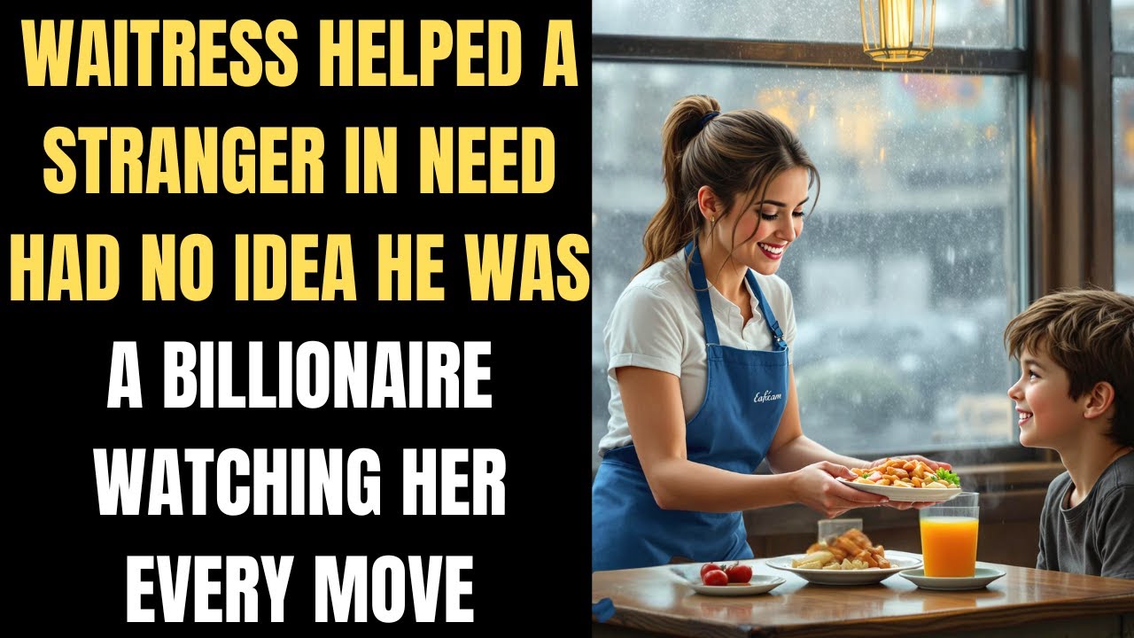 Waitress Helped a Stranger in Need Had No Idea He Was a Billionaire Watching Her Every Move