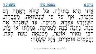 מסכת נדה פרק א משנה ד
