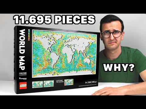 BIGGEST LEGO SET EVER!! -- LEGO ART 31203 WORLD MAP REVIEW