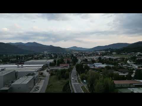 Žarnovica Aerial dron cesta