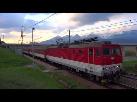 Koncert pri rozjazde elektrickej lokomotívy ZSSK 163.119-1 Peršing @ Os7847 Štrba zastávka