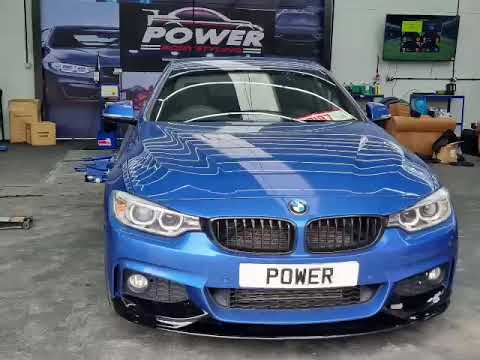 bmw f32 4 series estoril blue full gloss black m performance kit