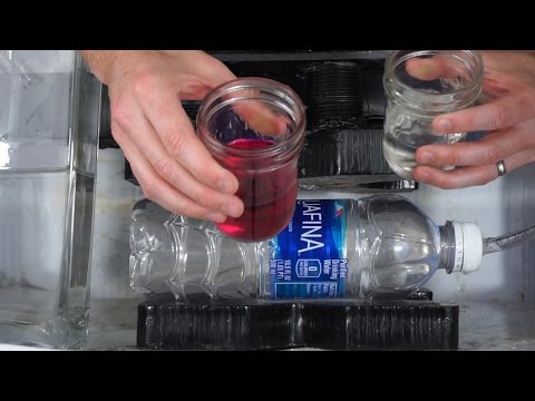 Water Turned To Wine With Hydraulic Press