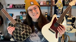 Video thumbnail for Fender Ukulele Battle Billie Eilish Signature vs Fullerton Jazzmaster Uke by Get Offset