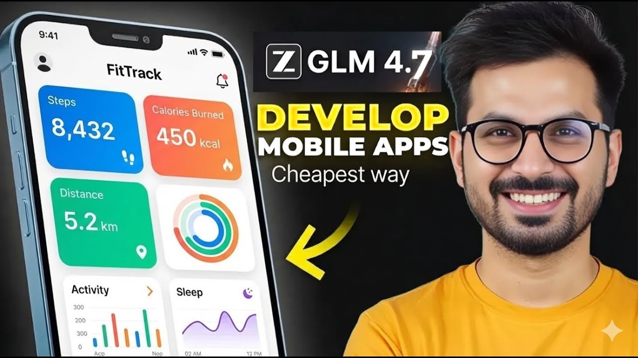 How to Develop Full stack mobile apps using GLM 4.7 without writting code - (Auth, Backend & APK)