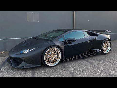 Drifting Huracan Forged Carbon Makeover, Very LOUD! Video