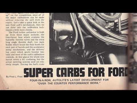 Cross Boss Autolite In-line 4 Intake Ford 302 4V Boss, The Forgotten Article.