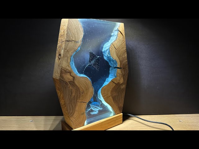 Vídeo relacionado con Drawelry Lámpara de Noche Oceánica en Resina Epoxi, Escultura 3D de Animales Marinos Orca Tortuga Ballena con Base de Madera, Luz LED Ambiental para Decoración del Hogar, Regalo Creativo Único (A6)