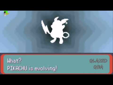 Pikachu evolve into Raichu #POKEMON GLAZED GBA