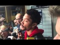 Derrick Rose talks after the Chicago Bulls are ...