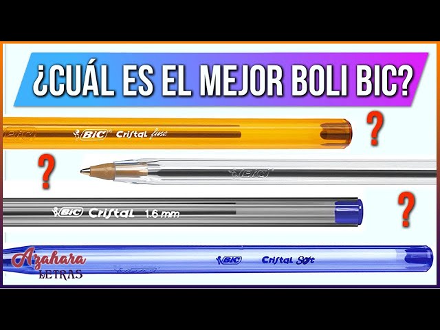 Vídeo relacionado con BIC Cristal Original Bolígrafos de Punta Media (1,00 mm) con Tapón y Capuchón a Juego - Azul, Caja de 10