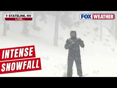 Sierra Nevadas Being Pelted By Heavy Snow From Back-To-Back Storms