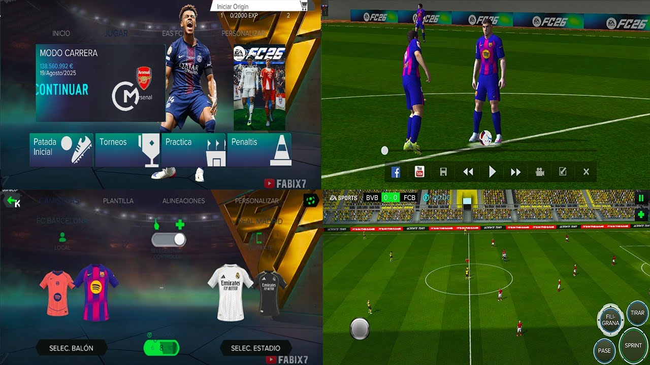 FIFA 14 MOD FC26 Android Beta v1 (APK+OBB) ACTUALIZACION CON NUEVOS UNIFORMES Y FICHAJES 25-26