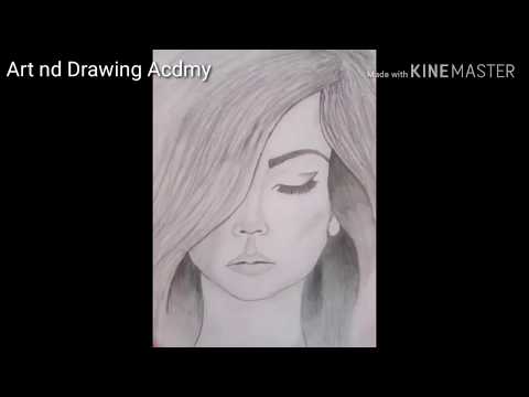 How to draw a sad girl step by step/pencil sketch drawing